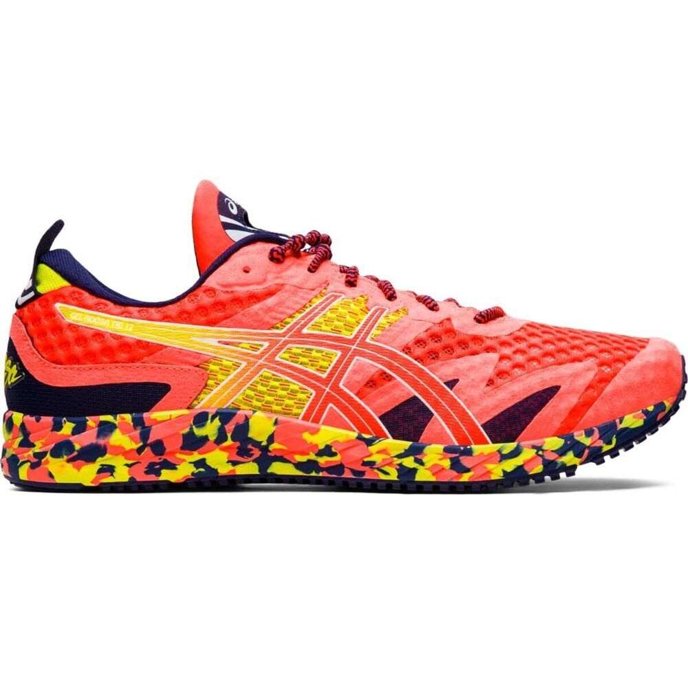 ASICS MEN'S GEL-NOOSA TRI 12 RUNNING SHOES, 8.5, FLASH CORAL/FLASH CORAL